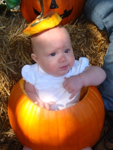 One time I even hollowed out a large pumpkin for the sole purpose of sticking my girlfriend's 1-year-old daughter in it, just for shits and giggles. Poor thing.